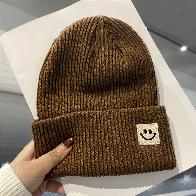1 bonnet femme hiver - design avec patch visage , élastique et pour intérieur/extérieur, lavable à , idéal cadeau automne-hiver, plusieurs couleurs Détails du produit 6
