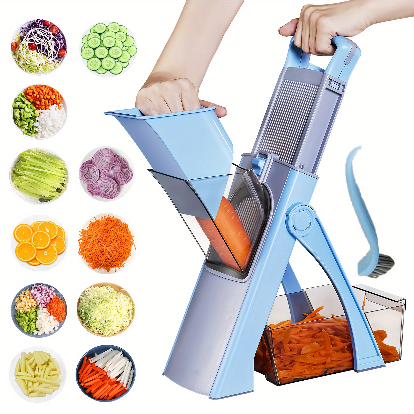 three types of vegetable slicers details 1