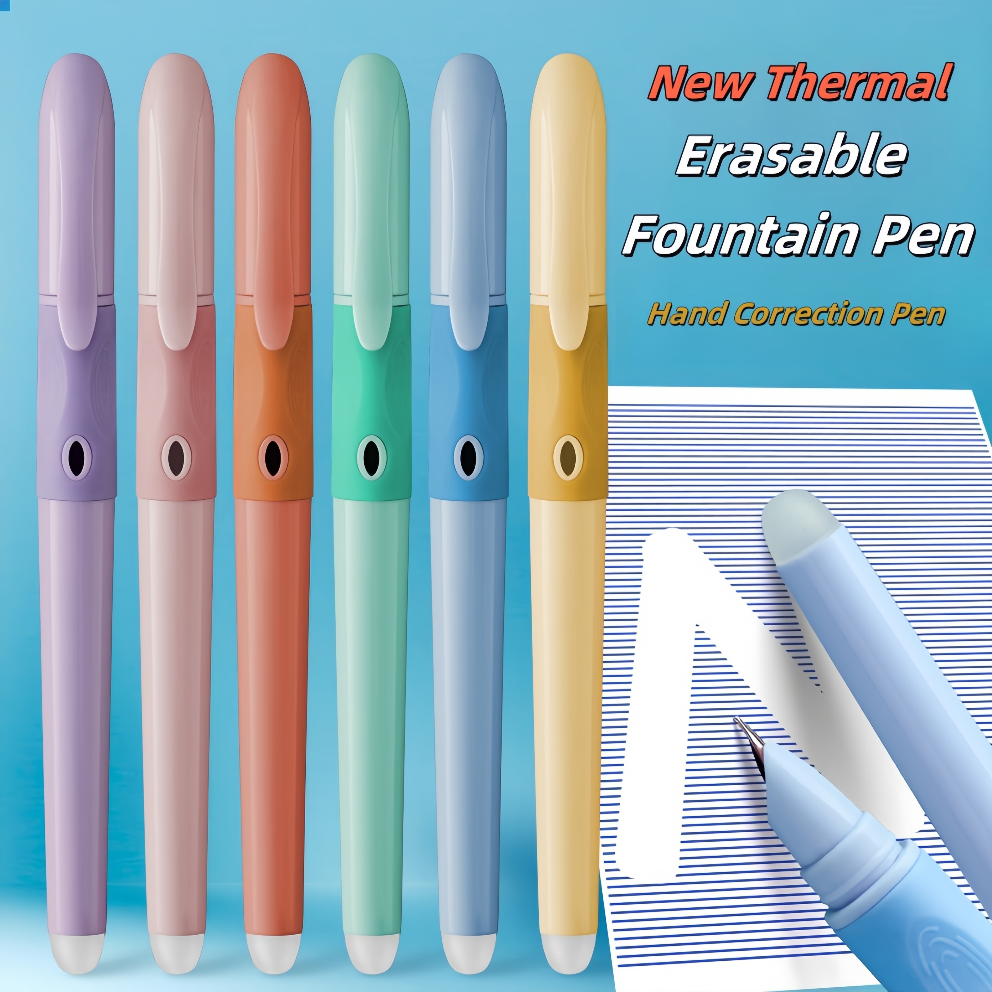 

1 Ensemble de 13 stylos effaçables en 6 couleurs, 10 cartouches d'encre remplaçables, effaceur thermique, de stylo. Le meilleur produit pour la de la , design ergonomique, plus confortable à tenir.