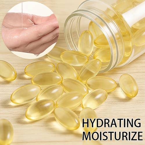 vitamin c e capsules light beige and make skin look smoother and rich in collagen vitamin e plant squalane with plant squalane