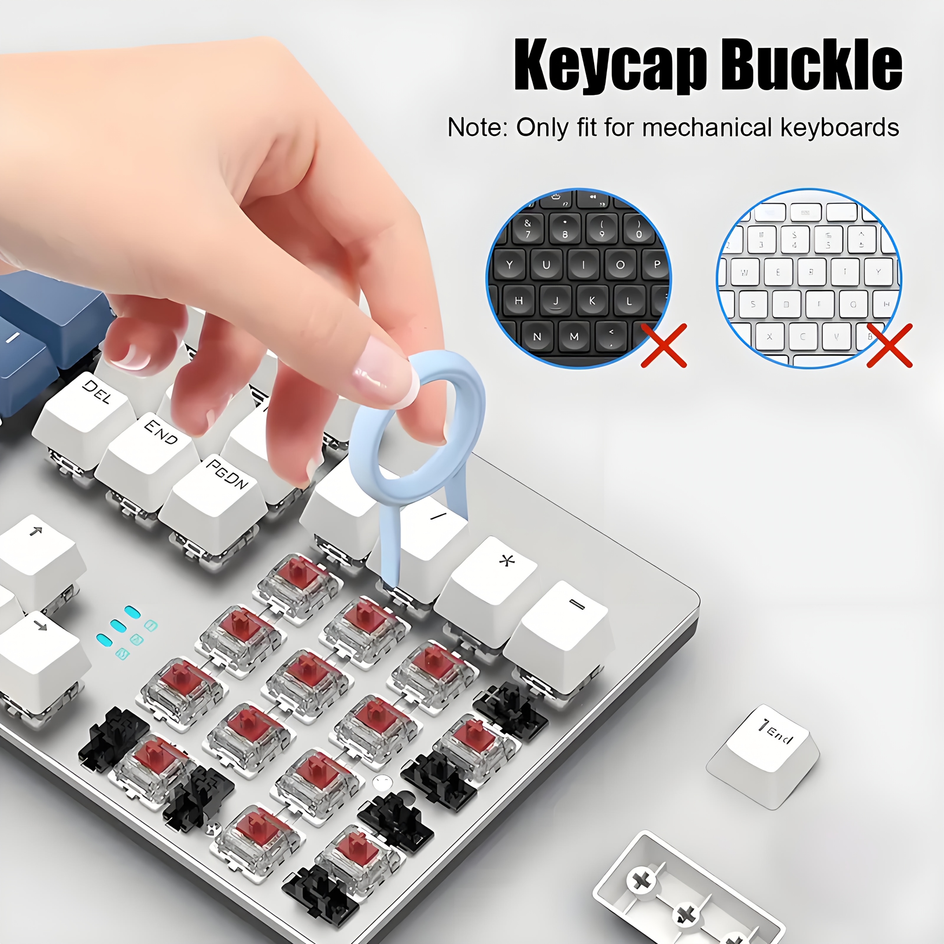 1 set 7 in 1 multifunctional keyboard cleaning brush kit with keycap remover portable dust removal tool for laptops headsets and phones soft bristle brush ergonomic handle ideal for home and office use     clean and device shiny desktop cleaning multifunctional cleaning plastic brushes 8