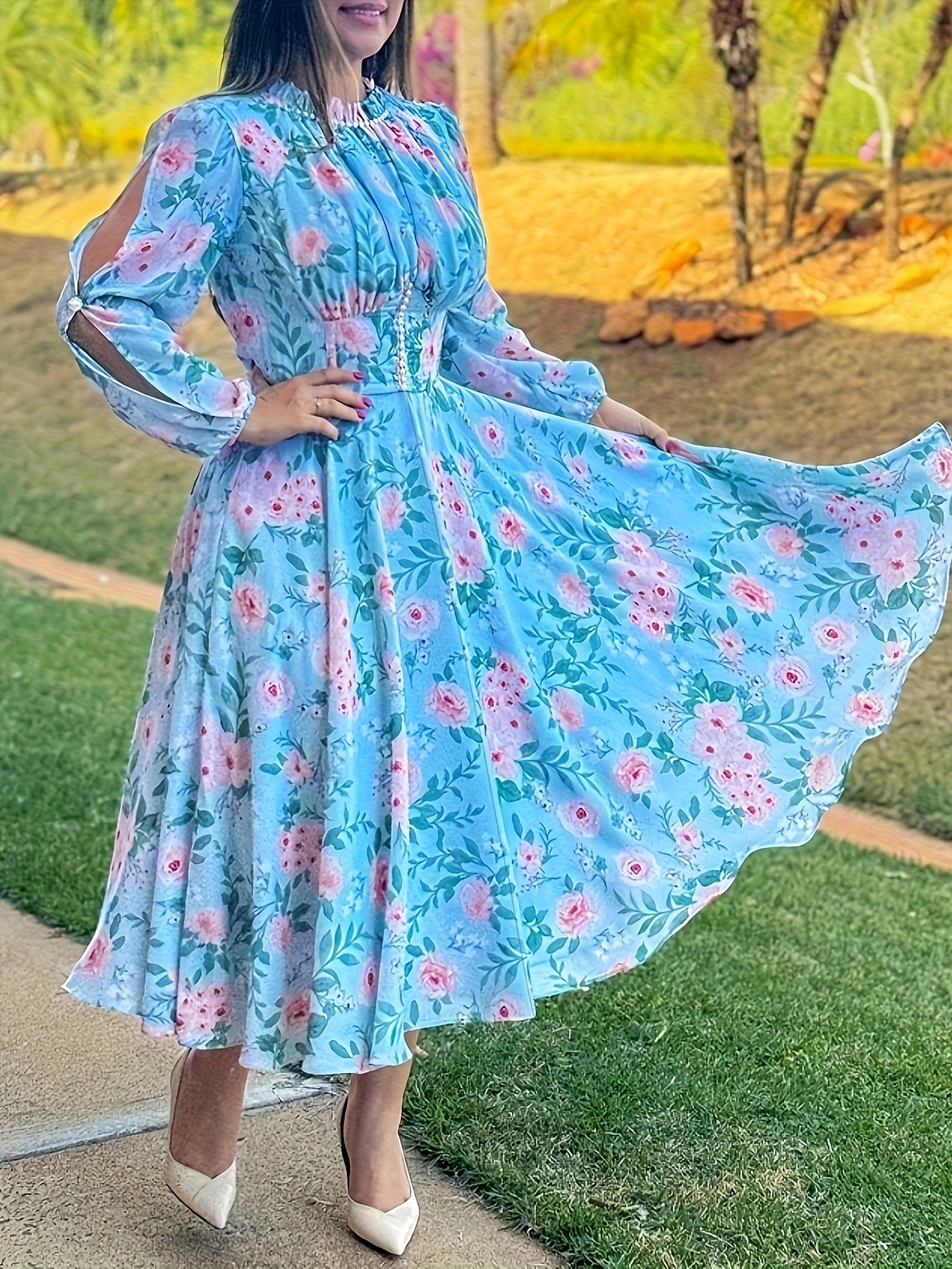sachin and babi light blue dress CUPSHE Women's Mini Dress Plunge V Neck Smocked Ruffled Long Sleeve Empire  Waist A Line Short Casual Black Dresses at Amazon Women's Clothing store