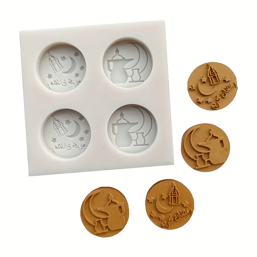 

Eid Celebration Silicone Mold - Bpa-free, Moon & Design For Cake Decorating, Chocolate, And Soap Crafting