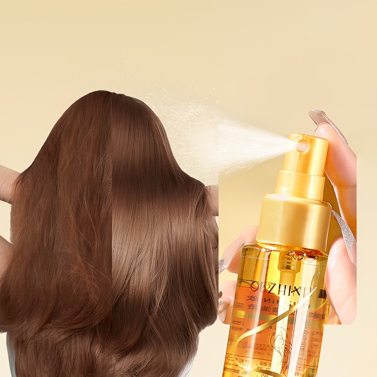 

Perfumed Hair Smoothing Essential Oil Spray, Anti-frizz, Refreshing, Healthy Hair Penetrates Root To Tip
