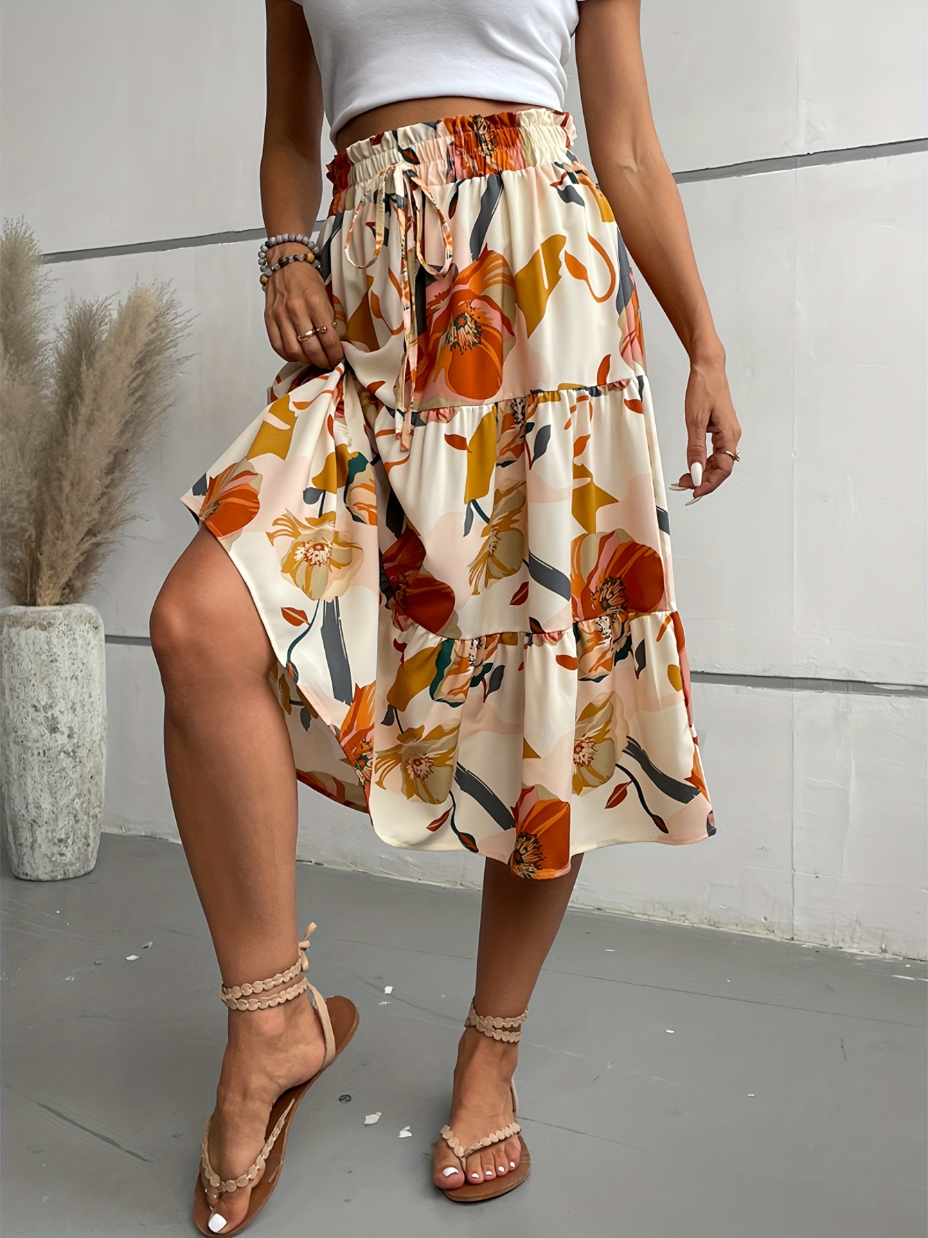 Tiered Skirt Long Skirts With Pockets Tiered Skirt Organic Cotton