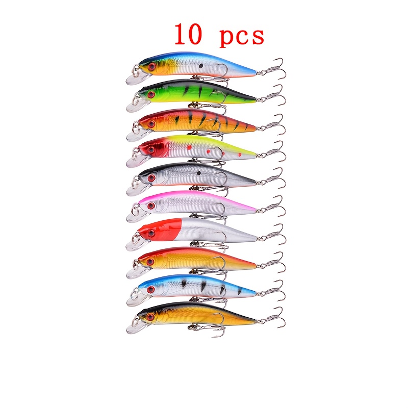 WALFRONT 50 Pcs Leurres de Pêche en Plastique Souple 5cm Queue-de-Pie Appâts pour vers, Accessoires de Pêche