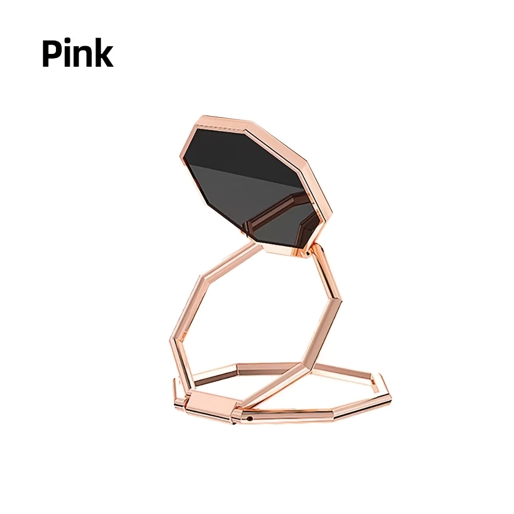 TEMU Foldable Phone Holder With 360-degree Rotation, Suitable For , Portable For Desktop Use, And Made Of Metal