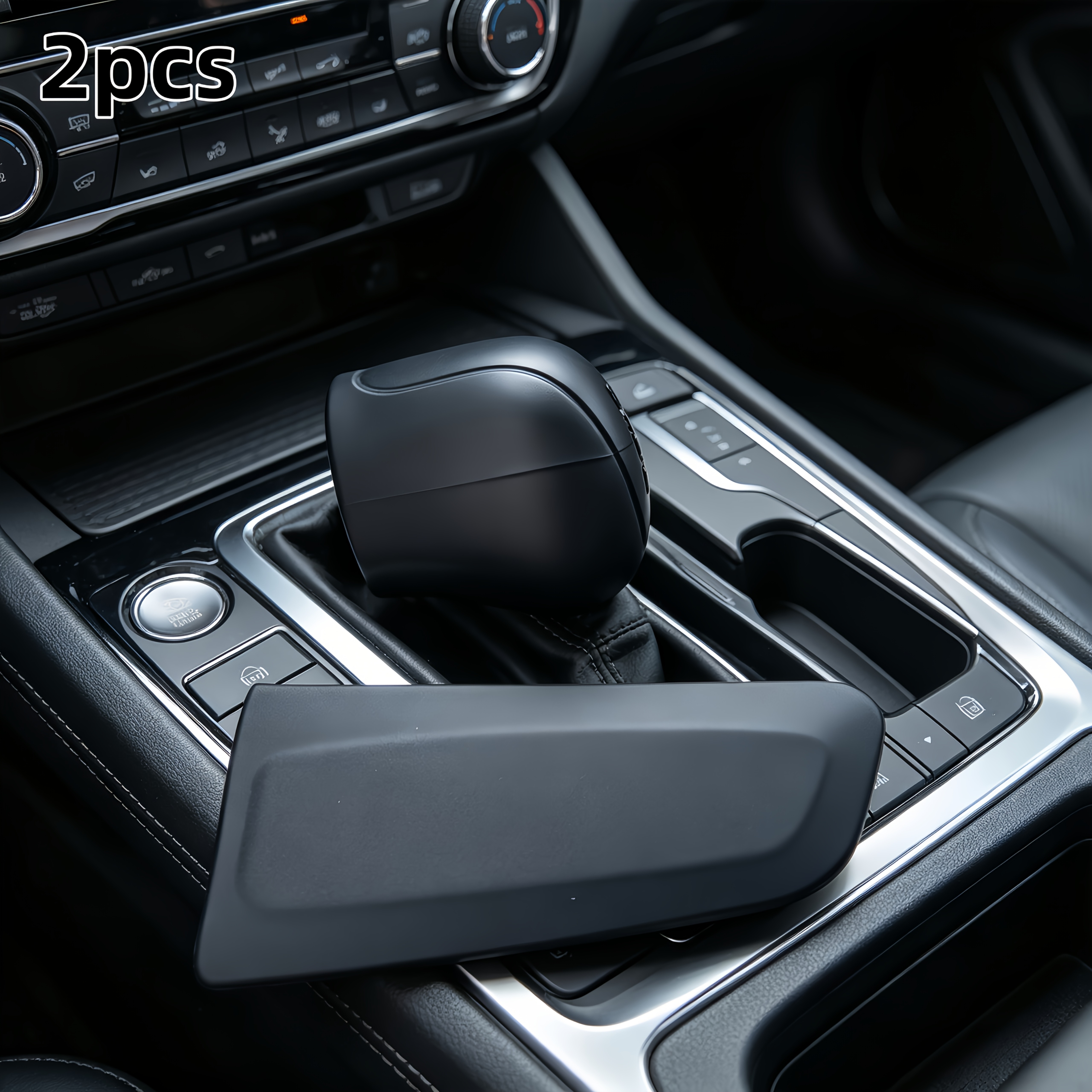 TEMU 2 pezzi Copri Pomello Leva Cambio Universale Manuale in Silicone per Auto, Set Freno a Leva Cambio Auto