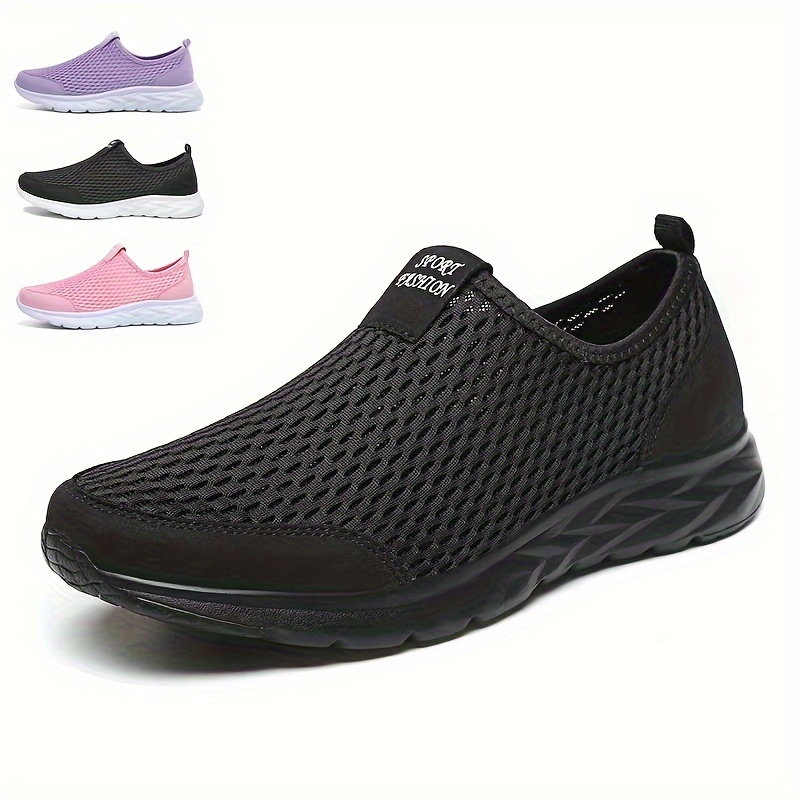 

Women's Lightweight Slip-on Walking Shoes, Comfortable And Breathable Camping Shoes, Non-slip And Durable Sports Shoes