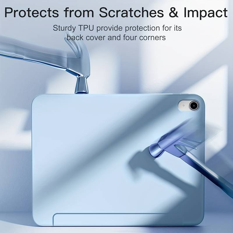 Clear TPU Silicone Soft Case For IPad 5th/6th/7th/8th/9th/10th Gen & IPad Air 4th/5th - Shockproof With Stand