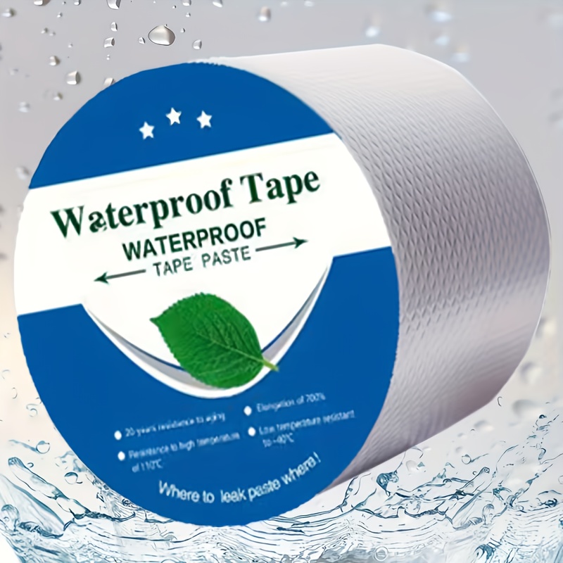 E-shop 1 Rolle superstarkes, wasserdichtes Butylklebeband, hitzebeständig, strapazierfähiges Butyl-Dichtungsband für Dachrohre Wanddichtungen.