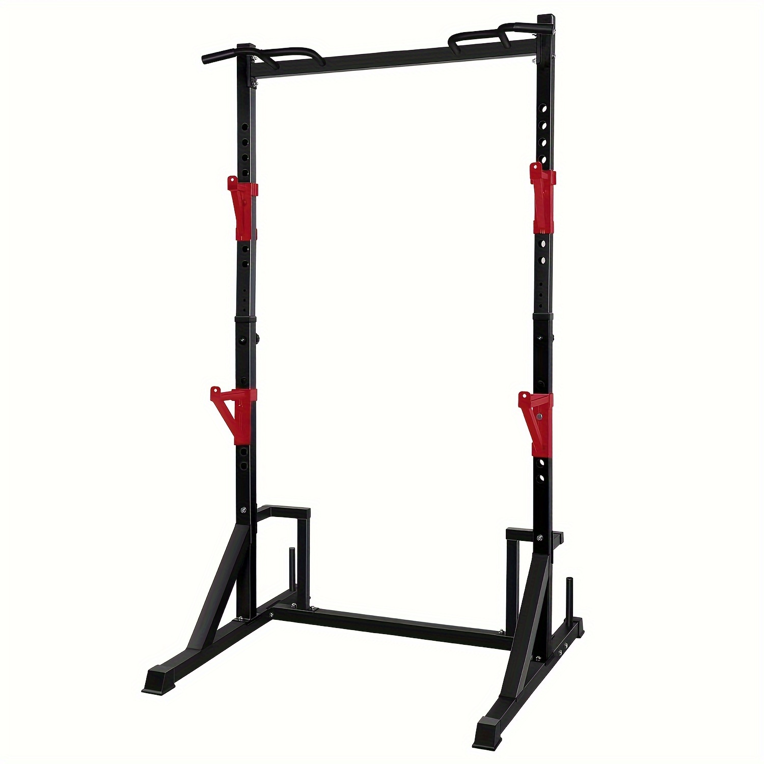 

Power Rack Cage, Heavy Capacity And Adjustable Power Rack With Pull Up Bar, Multifunction Squat Stand Rack For Gym Home Strength Training Exercise Workout Equipment