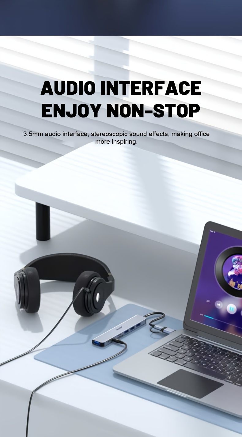 Acer HY41-T8 8-in-1 USB-C/USB Dual Interface Expansion Dock with 480Mbps Speed, USB-C Type-C/USB-C Dual Ports, Usb-c Hub