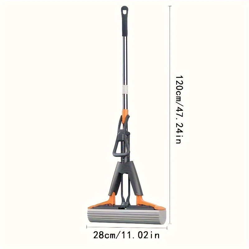 TEMU Sponge Mop Set Telescopic Handle, System, Thick Sponge For Cleaning, For , Bathroom, Hardwood, , And