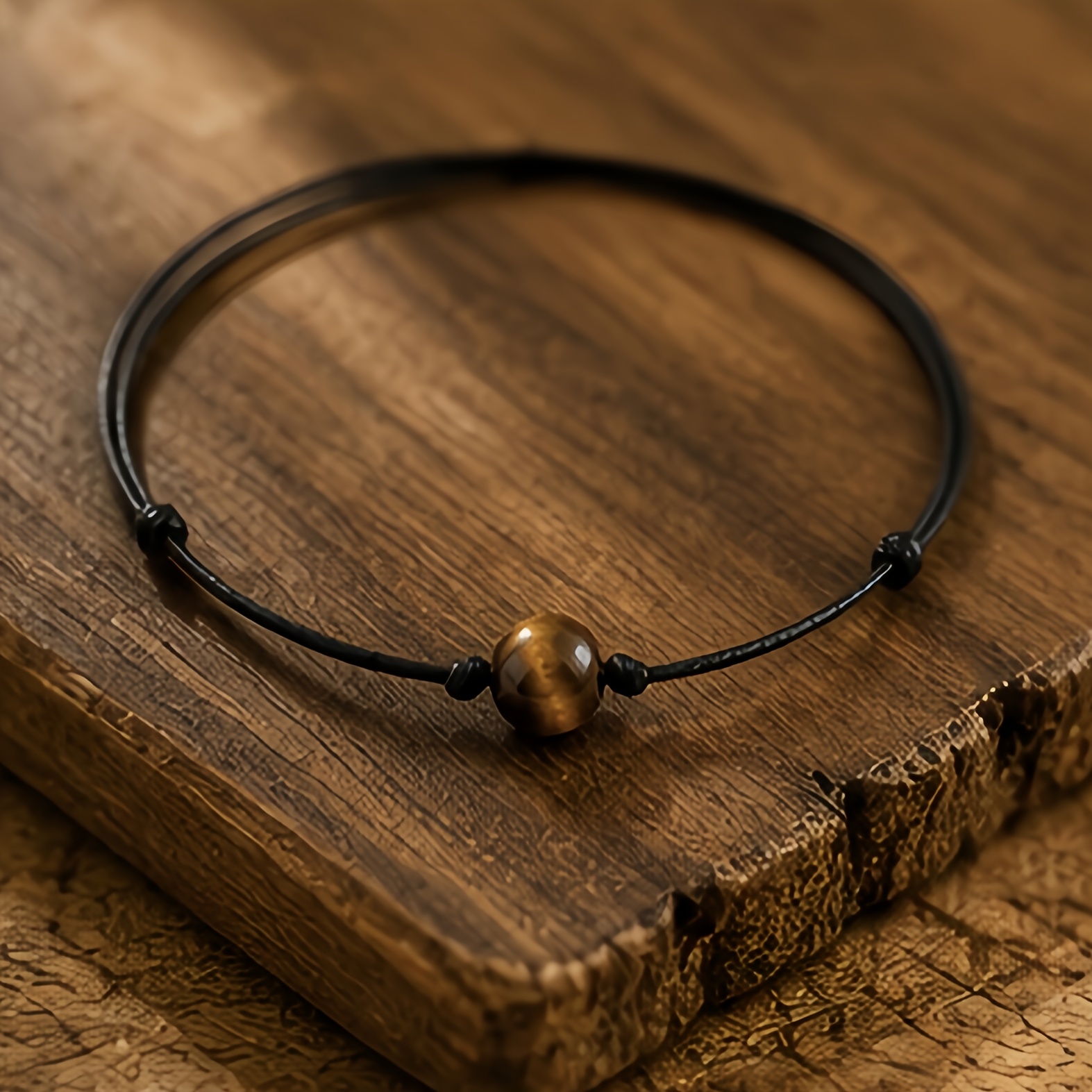 TEMU 1pc Brazalete Bohemio Minimalista Trenzado de Hilo de Cera Unisex, Ideal para Regalar