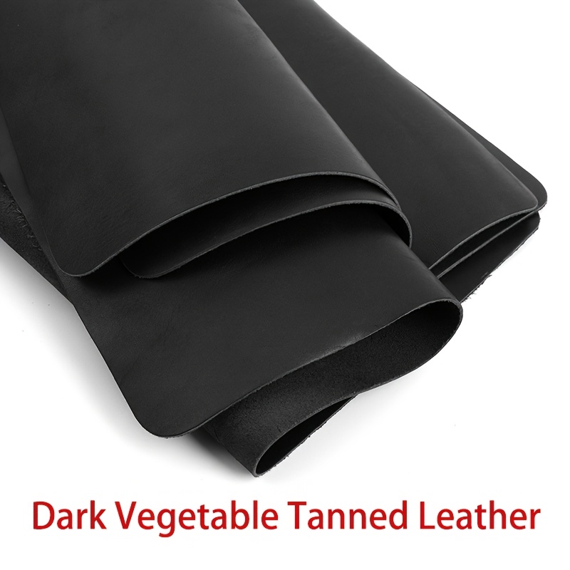 

Premium Dark Vegetable Tanned Leather Sheets - Genuine Cowhide, 1.5-1.8mm , Smooth & For Diy Crafts, Handmade Bags & Pen Boxes