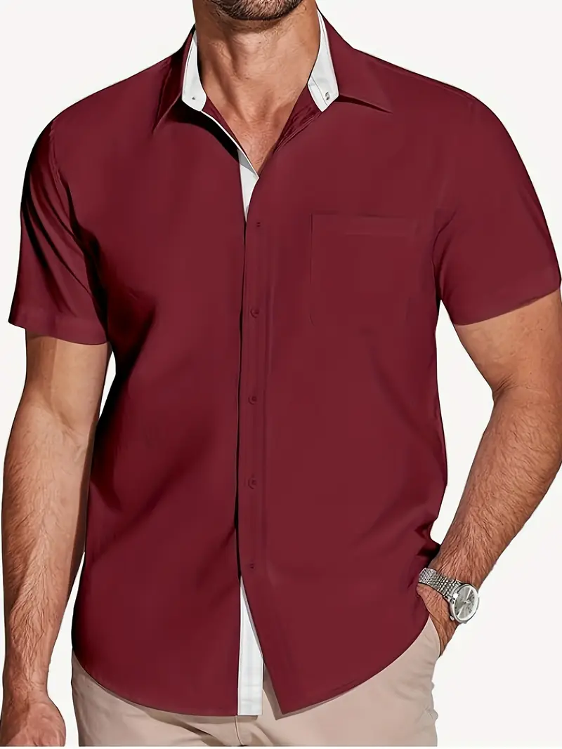 buffalo david bitton Chemise ajustée à manches courtes boutonnée buffalo david bitton Chemise ajustée à manches courtes boutonnée