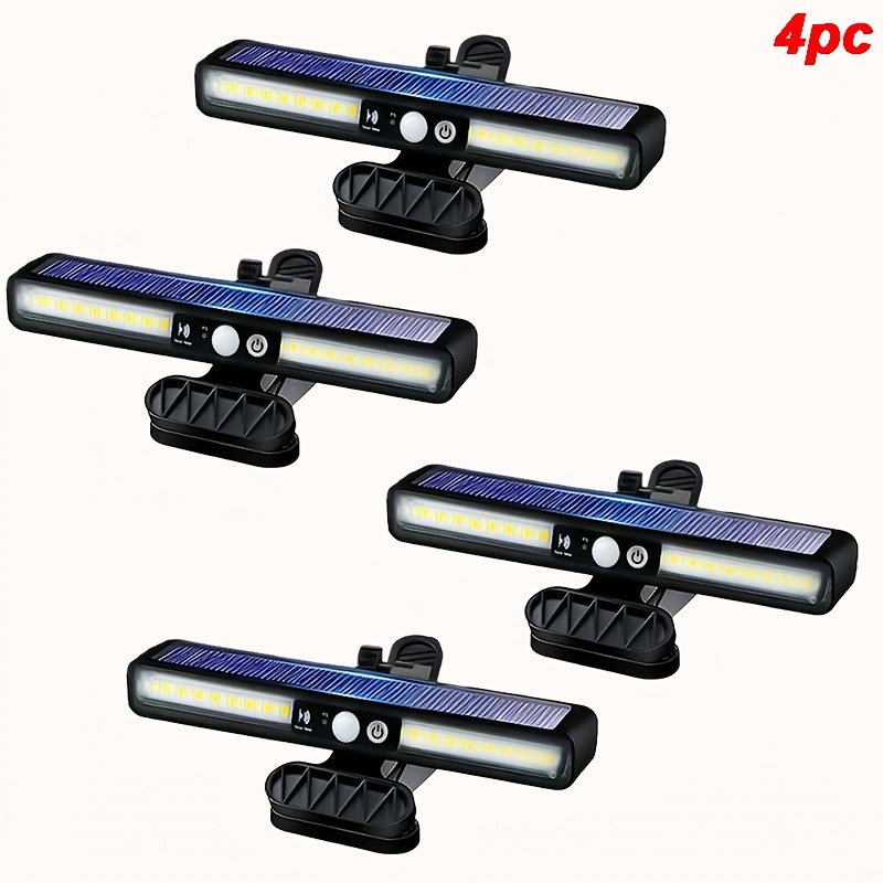 TEMU 2/4/8pcs, Clip-on Solar Outdoor Lights - Solar Motion Sensor Lights/wide Lights, Ip65, Clip-on And Magnet Mounting , 5 Lighting , Suitable For: