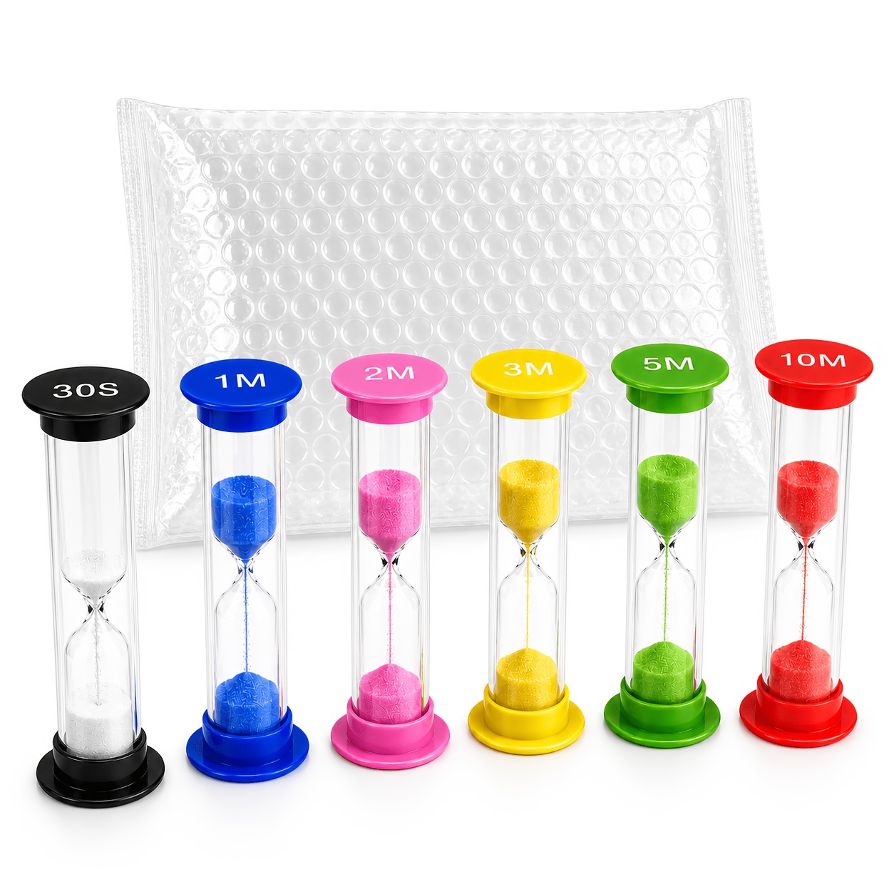 plastic sand timer sold on Temu Australia