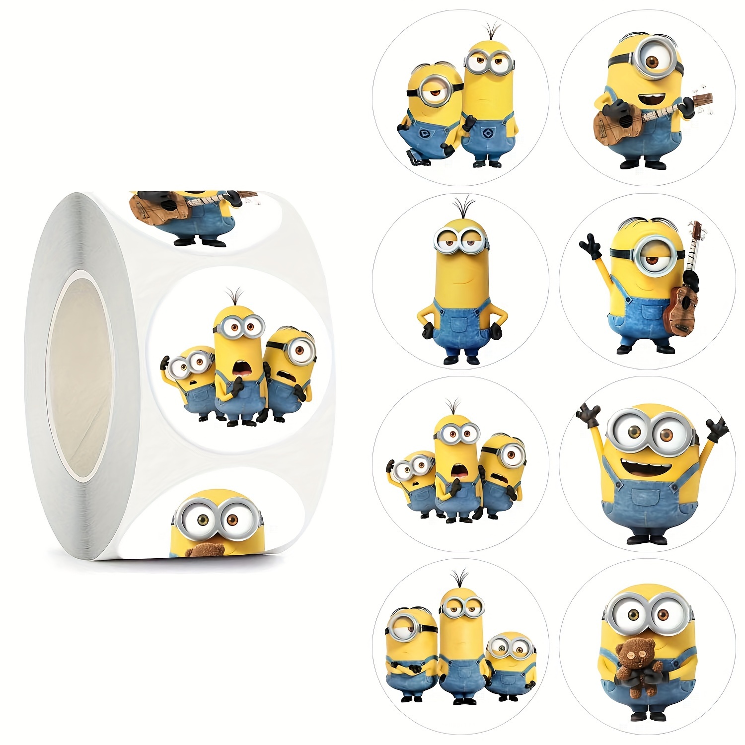 

Officially Licensed Despicable Me Adhesive Sticker Roll - 500 Paper Stickers For Scrapbooking, Diaries, Laptops, Bumper, Party Supplies, Skateboards, Water Bottles, Phone Decor