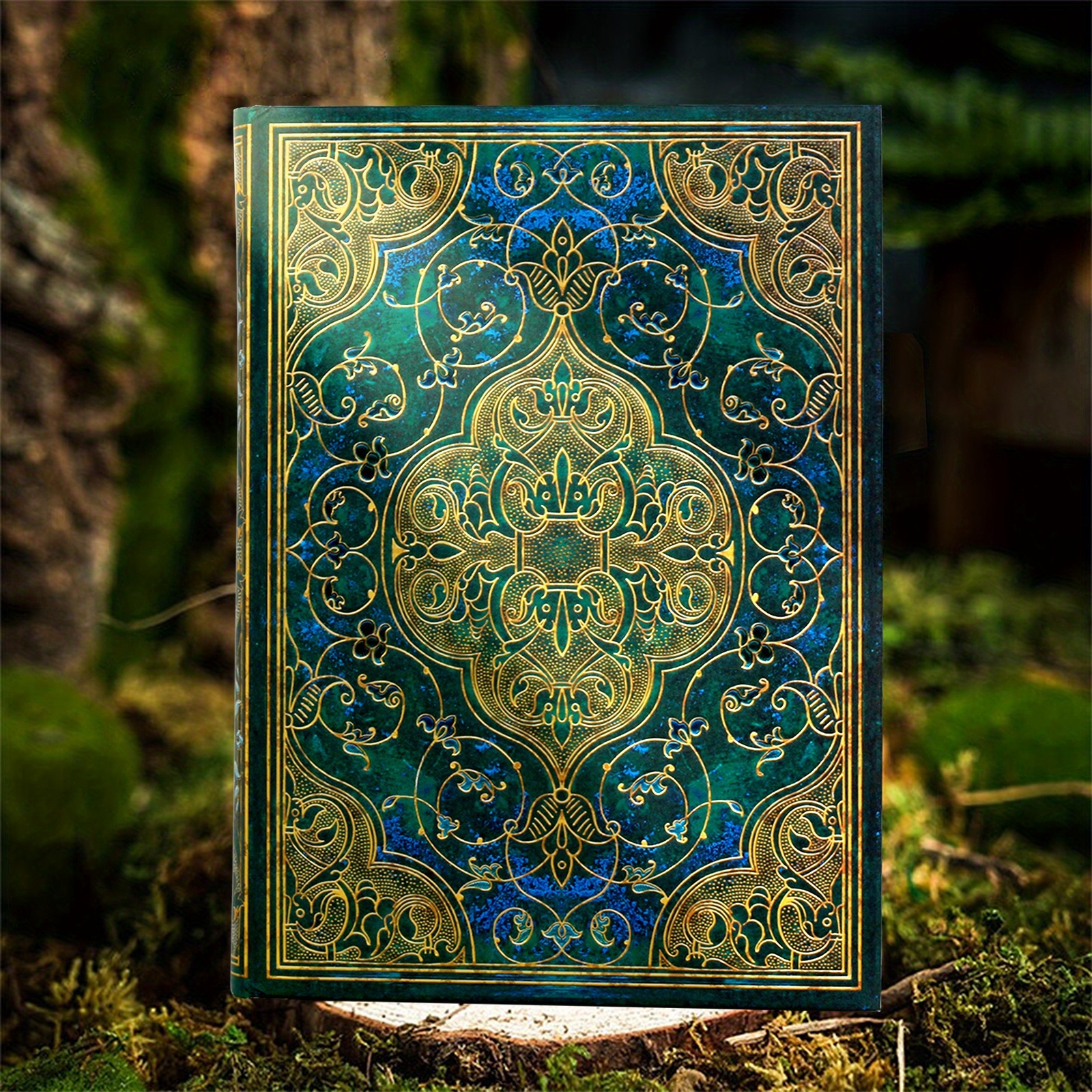 Image of 1pc, A5, 256pages, Vintage Hardcover Notebook, Cover, Thick Colorful Pages, Travel Journal, Elegant Diary, Art Stationery, Perfect Gift, Gift Idea, Office School Supplies, For Women & Students