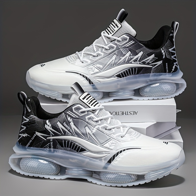 TEMU Men' Casual Sneakers With | Advanced Breathable Fabric Upper And Flexible Pvc Sole Technology| Lightweight Construction And Support System|