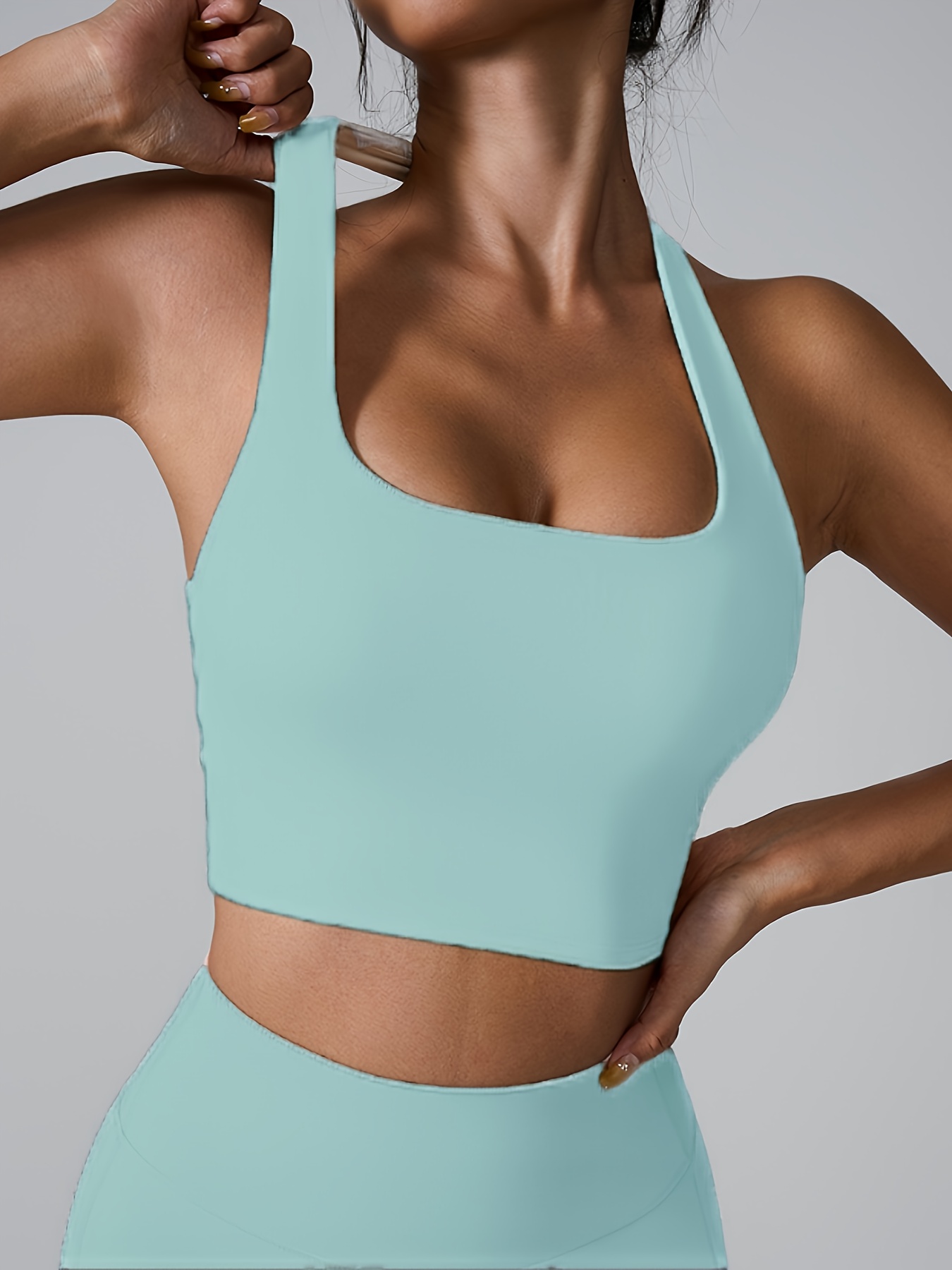 ATOYSOY Sports Everyday Bra Racerback Breathable Push Up Underwear Workout Running Gym Yoga Girls Teens Camisoles Crop Tops Smoothing Comfort Bra Pink