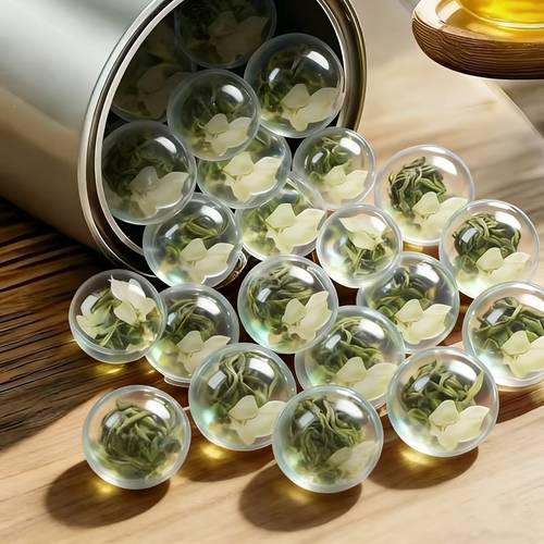 jasmine tea free suitable for tea authentic chinese tea with jasmine flowers individually rolled pearls for brewing 3 5oz 100g for office gifting