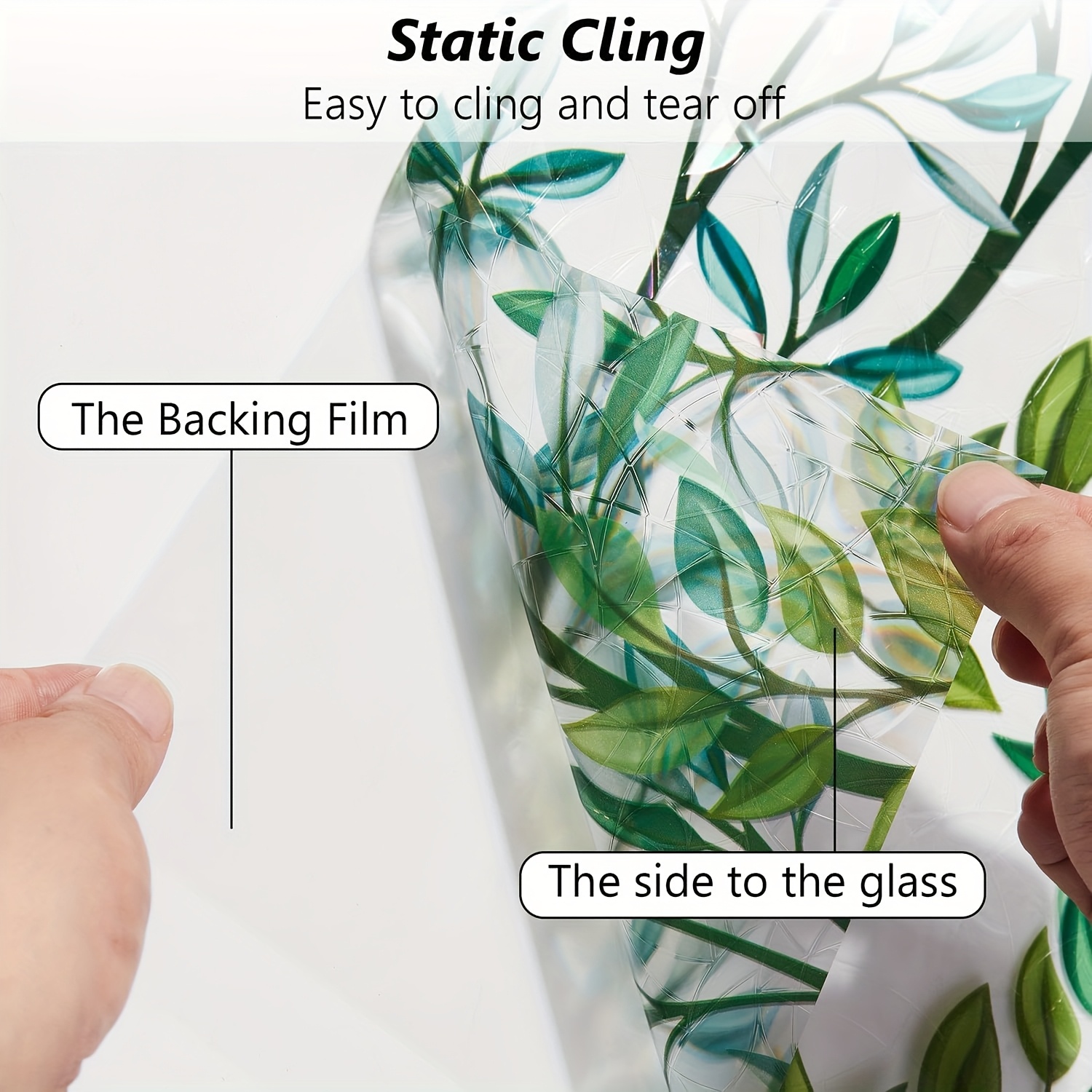 窗户隐私电影窗户胶片3d无胶玻璃贴纸玻璃门家和办公室热控制防紫外线 商品详情 5