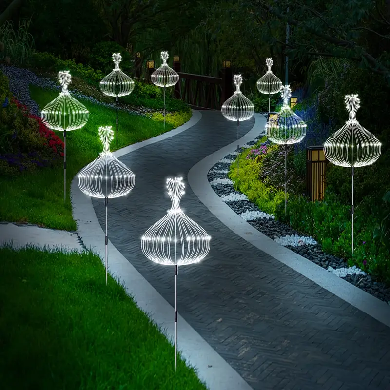 8 pack solar garden firework lights outdoor 8 480 leds waterproof copper wire diy solar decorative lights for yard pathway party decor garden lawn halloween christmas Product details 6