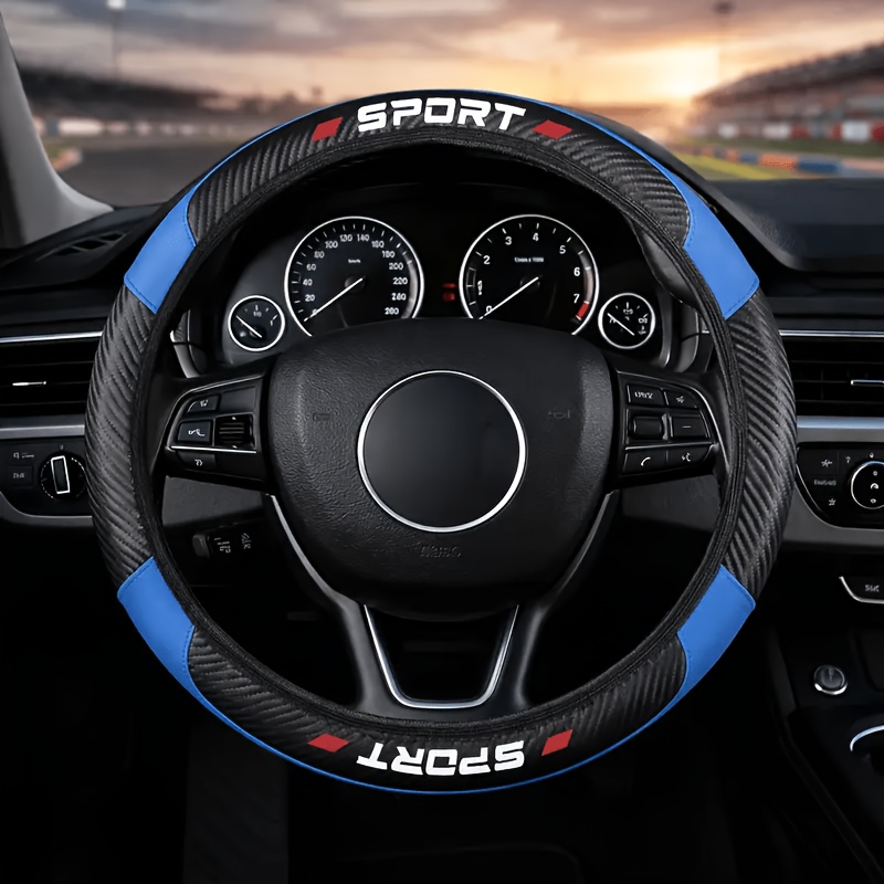 TEMU Coprivolante per auto 1 pz, in materiale PU, per da 14,5-15 pollici, senza anello interno, facile da installare, accessorio per interni auto per