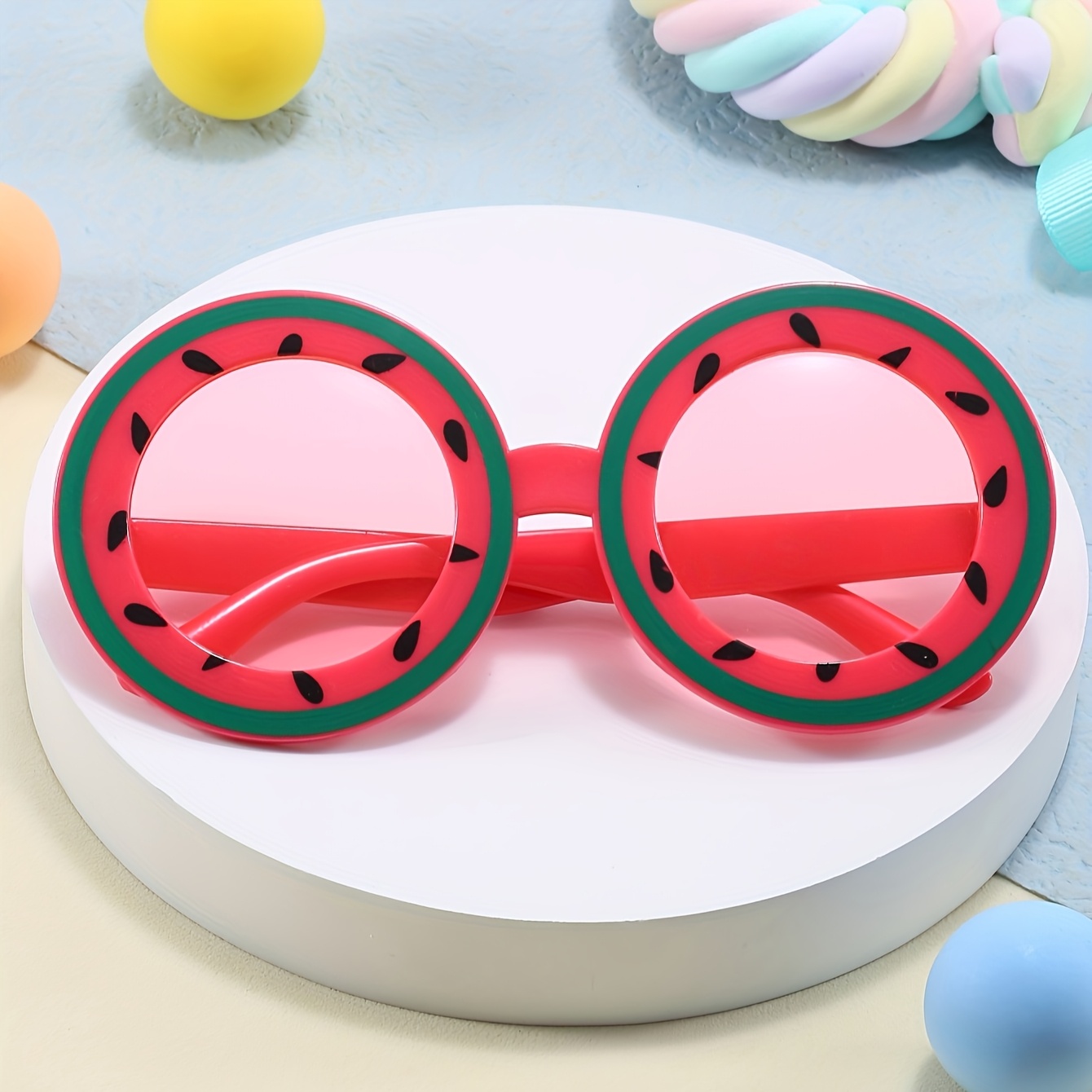 fun watermelon shaped novelty glasses vibrant party eyewear Temu