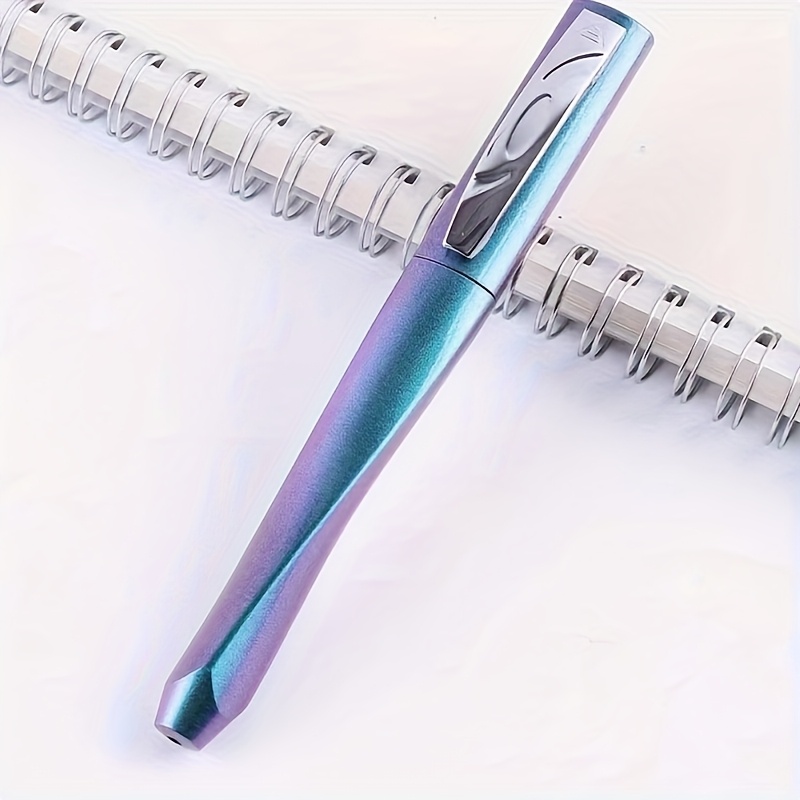 New Gradient Rotating Fountain Pen, Student Rotating Fountain Pen, Triangular Twisting Rotating Pen Office Supplies, Everyday Writing, Ingenious Anti-fatigue Design