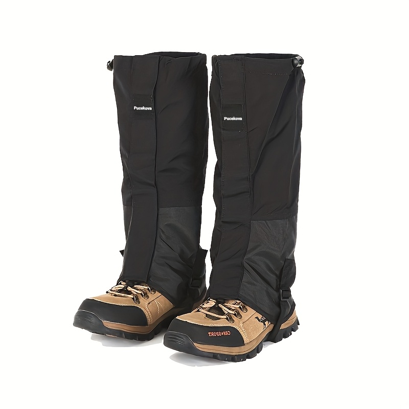 1 Pair Leg Guard Covers, Leg Protection Sleeves, Adjustable Protective Gear, Suitable For Outdoor Sports And Outdoor Work, Used When Skiing