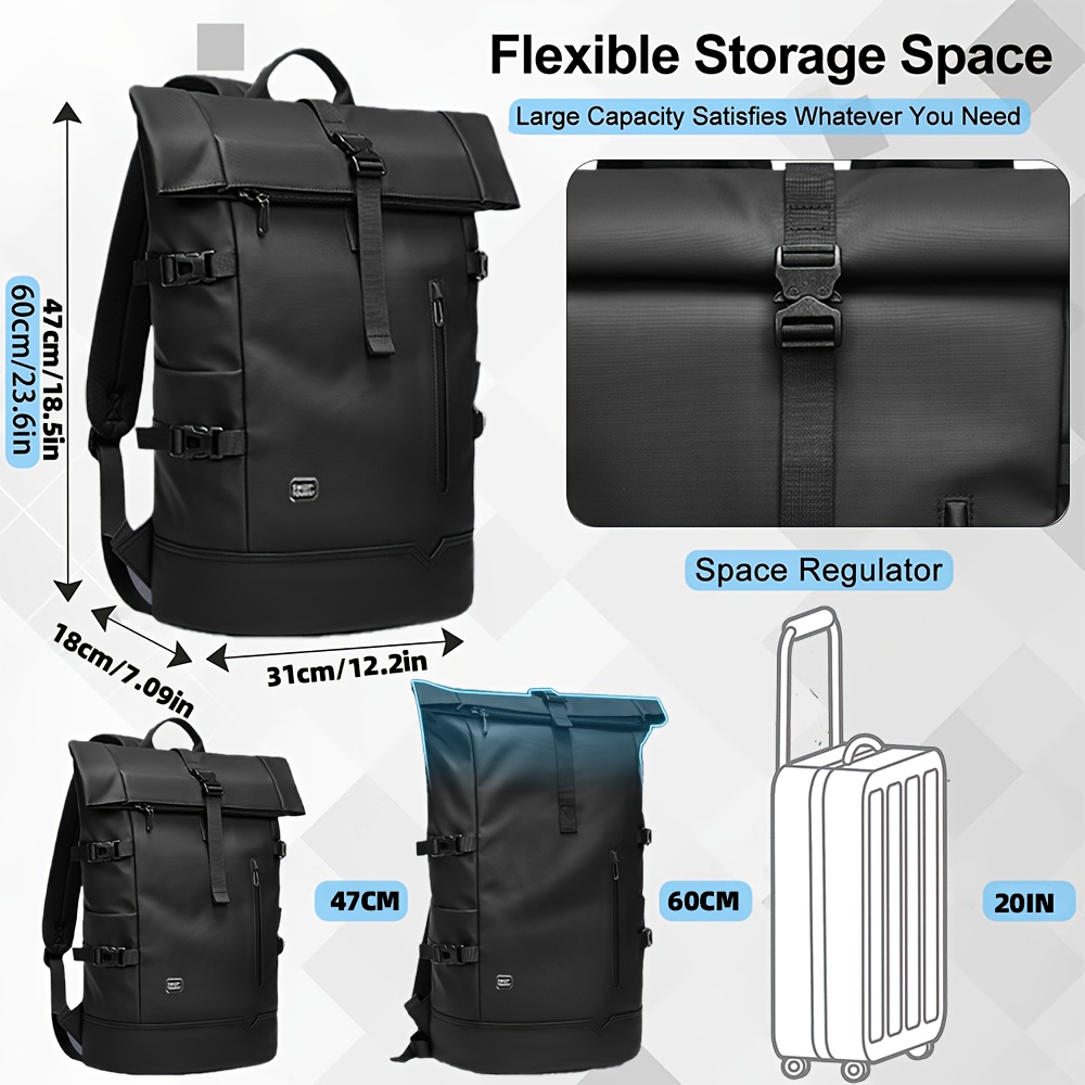 New Large Capacity Unisex Backpack for Men and Women, Commuter Laptop Bag