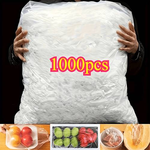 1000 stück große transparente lebensmittel-frischhaltefolie aus kunststoff – lebensmittelechtes polypropylen-material, für snacks, obst, gemüse | multifunktionale aufbewahrungs- organisationstaschen, ideal für den heim- oder restaurantgebrauch, unverzichtbar für grillpartys