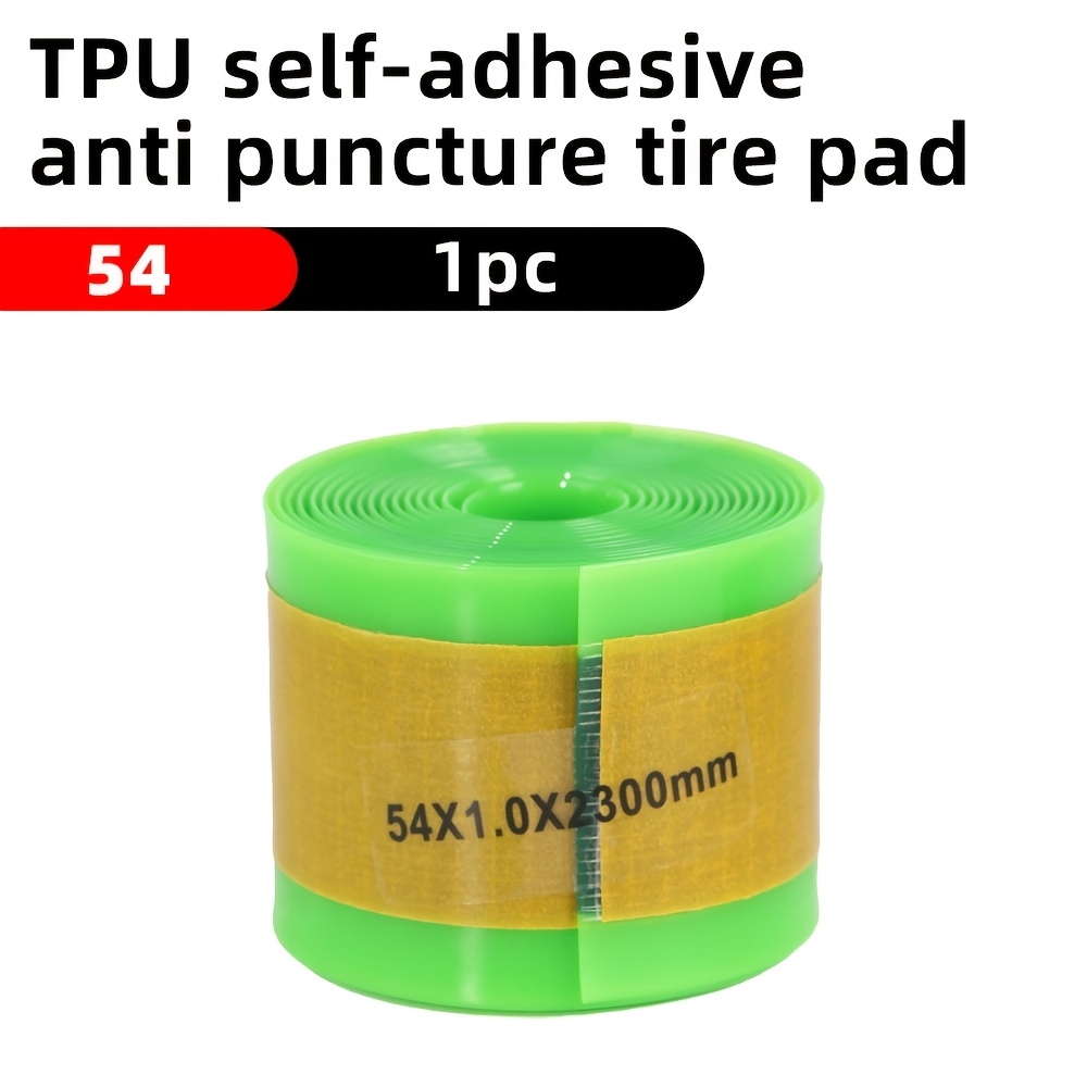 TEMU Tpu Self-adhesive Fiberglass Bike Tire Liner, Wear-resistant Inner Tube Protection Pad, Universal 26/27.5/29 Inch 700c For Bike