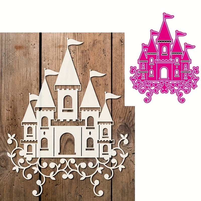 

Castle Of Eid Al-fitr, A Golden Diy Carbon Steel Knife Mold For Paper Cutting, Embossing, Etching, And Cutting