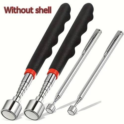3 in 1 telescopic stainless steel magnetic pickup tool battery free deep area retrieval tool for auto repair construction made of stainless steel suitable for auto repair and construction deep area retrieval needs no battery or power supply
