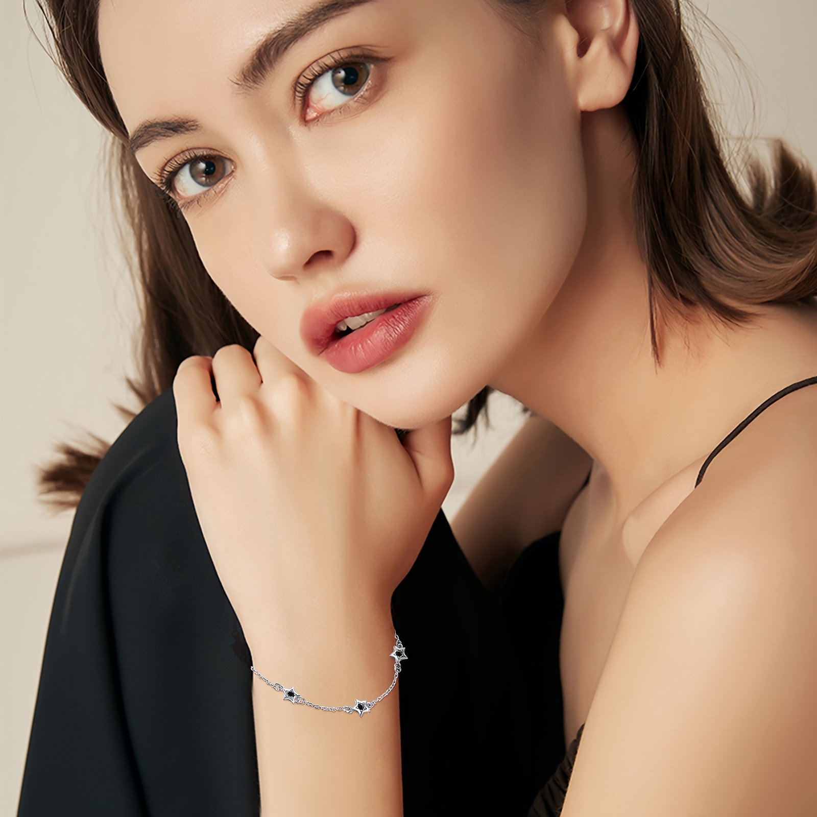 925 Silver Star Bracelet with Zirconia for Women