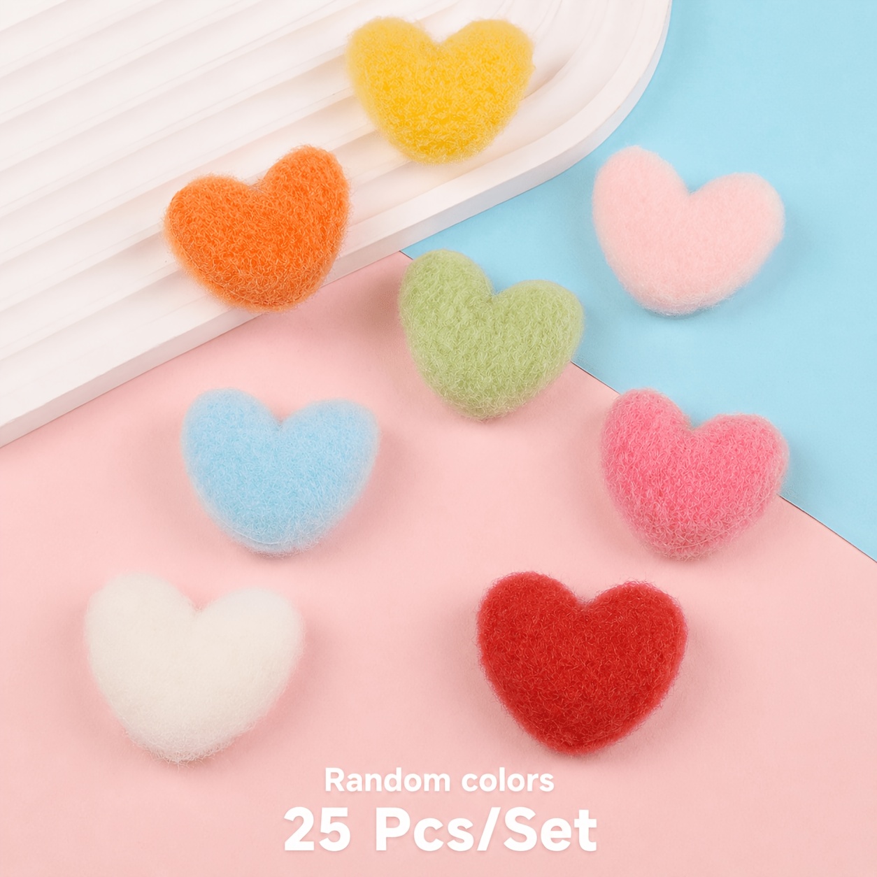 Image of 25/40pcs Heart Ball Decor Random Color Multifunctional Heart Ball Party Decor Multifunctional Heart Decor Love Plush Peach Decor,halloween,christmas