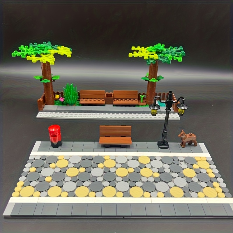 Urban Landscape Scenery Assembling Garden Scenes Building Blocks