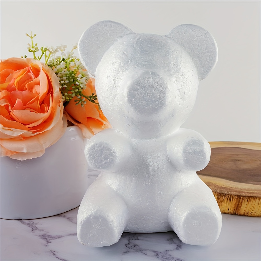 

1/2pcs, Foam Bear Mold (19.5cm/7.68in) Foam Bear Crafts Diy Painting Teddy Rose Bear Mold For Weddings, Valentine's Day Gift, Educational Crafts, Birthday Gift, Mother's Day