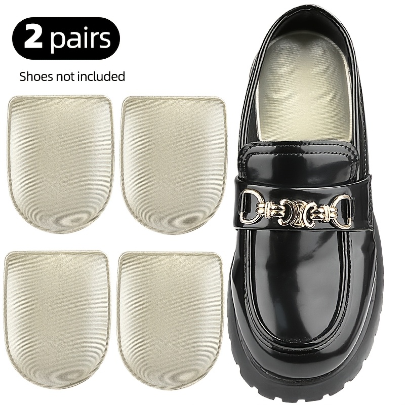 TEMU Lot de 2 paires de coussinets de talon, semelles intérieures demi-, semelles pour talons hauts, semelles intérieures absorbant les chocs pour