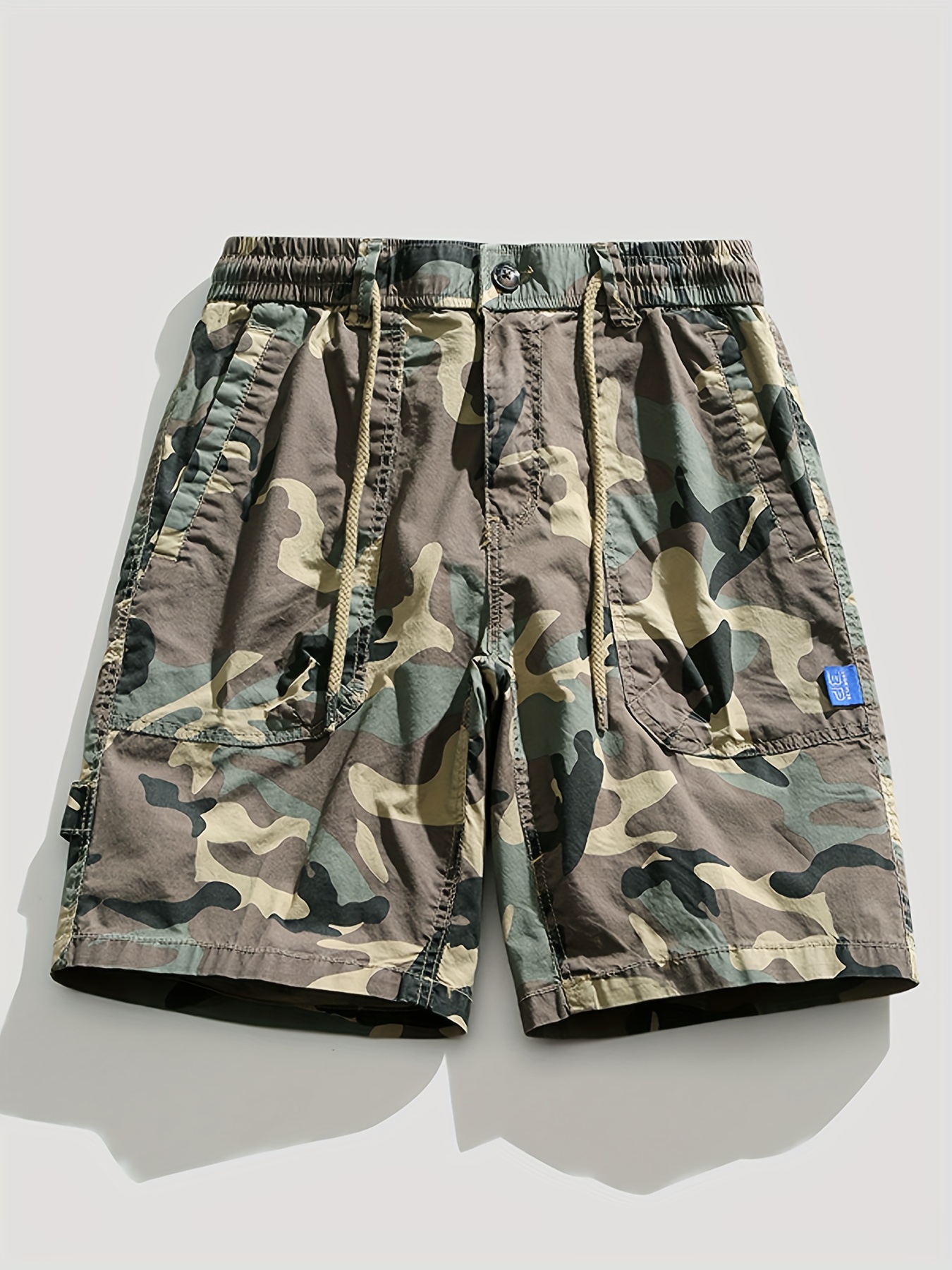 Men's Camo Compression Shorts With Pocket