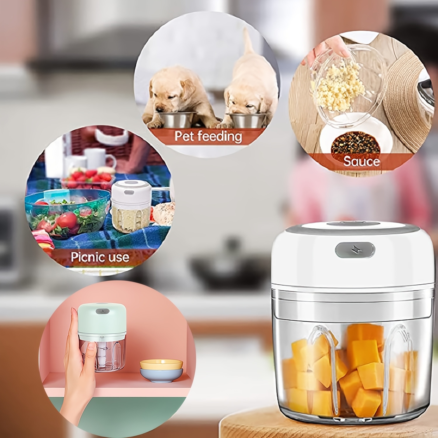 electric garlic crusher multi functional vegetable processor usb wireless garlic processor portable food processor suitable for garlic ginger chili vegetables three colors available garlic grinder garlic press vegetable chopper food preparation mini processor handheld device durable construction efficient chopping onion chopper chili grinder home cooks small kitchens Product details 8