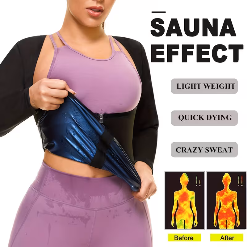 in style womens sauna suit waist trainer Product details 6
