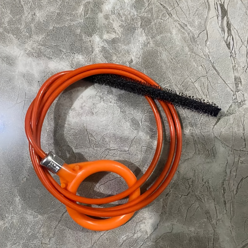 TEMU 1 déboucheur manuel robuste avec crochet extensible - flexible à col de cygne pour outil de débouchage de salle de bain/douche - Aucune pile