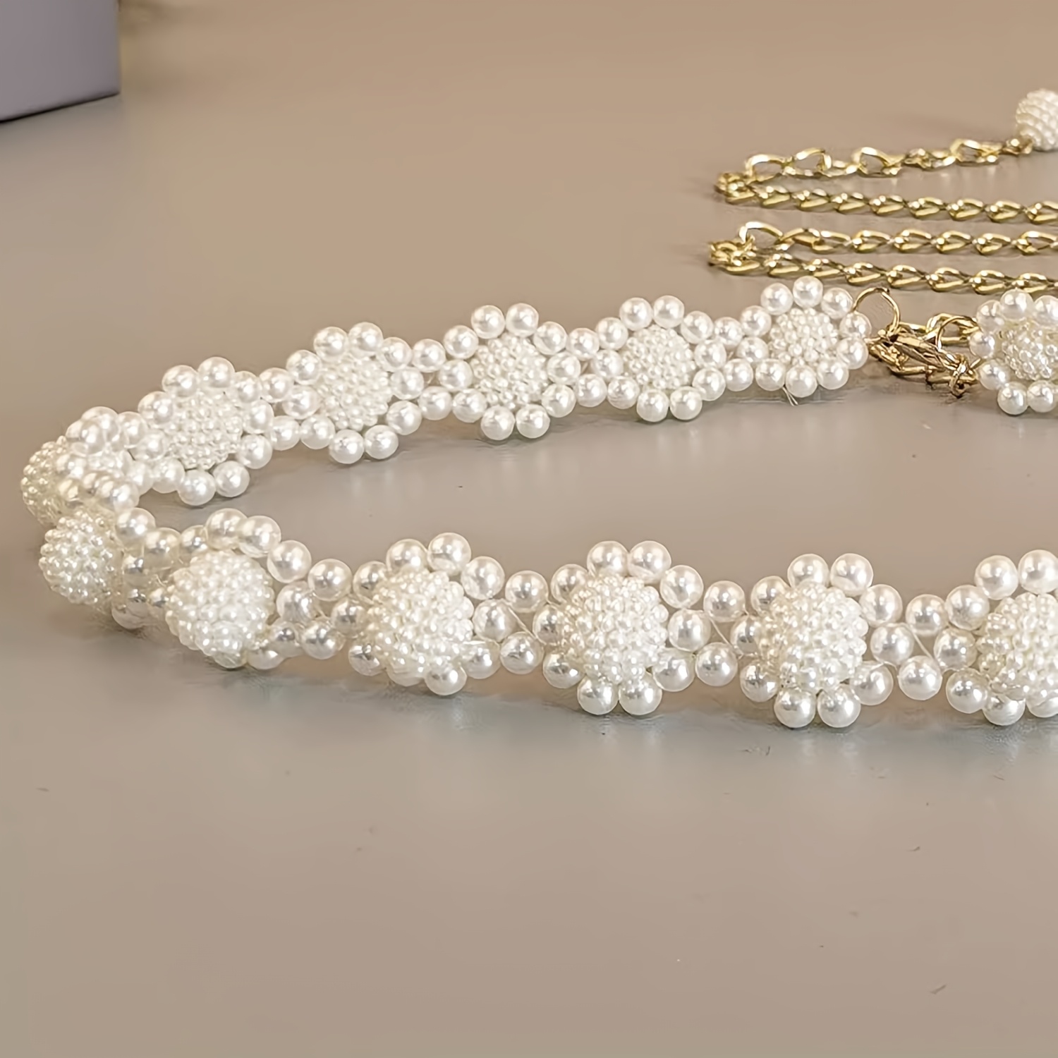 Women's Adjustable Golden Chain Waist Belt