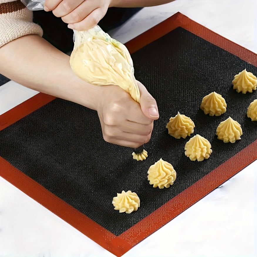 

Silicone Perforated Baking Mat - Non-stick Oven Liner For Baking Cookies, Pastries, And More - 40cm X 15.7in